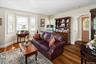 Living room, 544 Route 6, Mahopac, NY — stone fireplace, hardwood floors, residential apartment