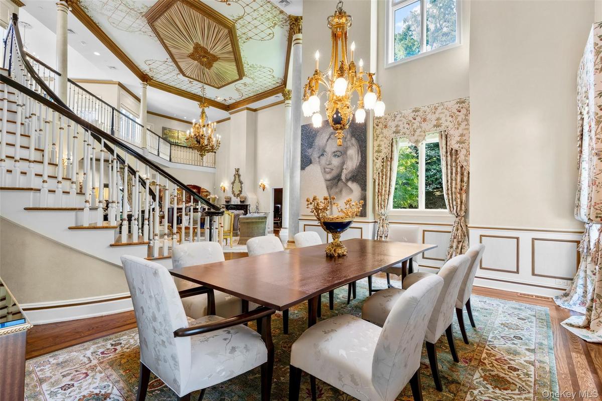 Large dining room with perfect flow to the kitchen.