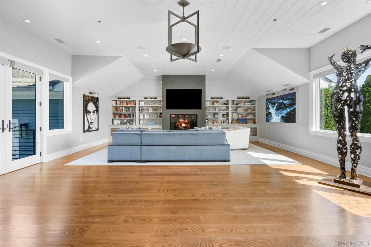 Built in 2020, the stunning family room provides fabulous entertaining space