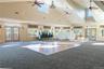 The clubhouse has a bright and spacious banquet room
