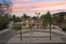 Aerial view front of house night