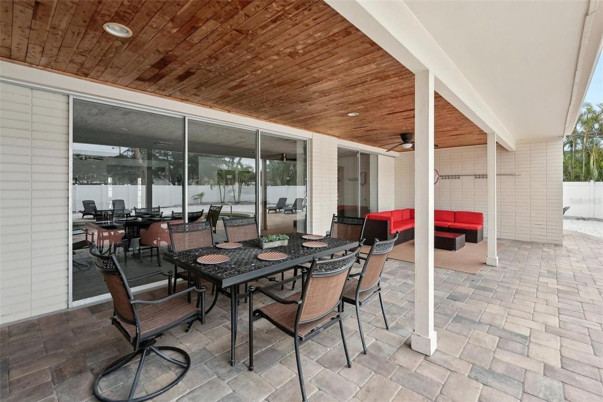 Outdoor dining table