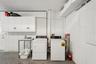 Laundry area in garage