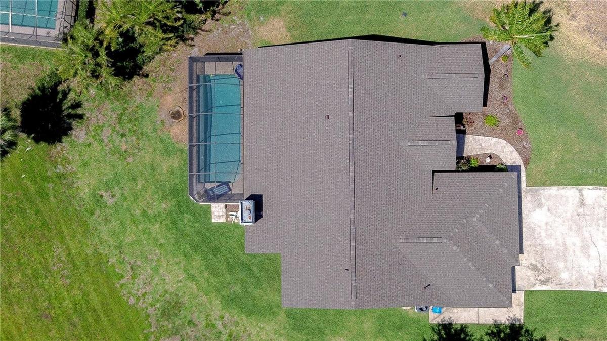 Aerial View – Expansive Pie-Shaped Homesite