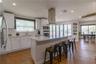 Kitchen Area with Floating Island, Hood, Breakfast Nook, Dining Room