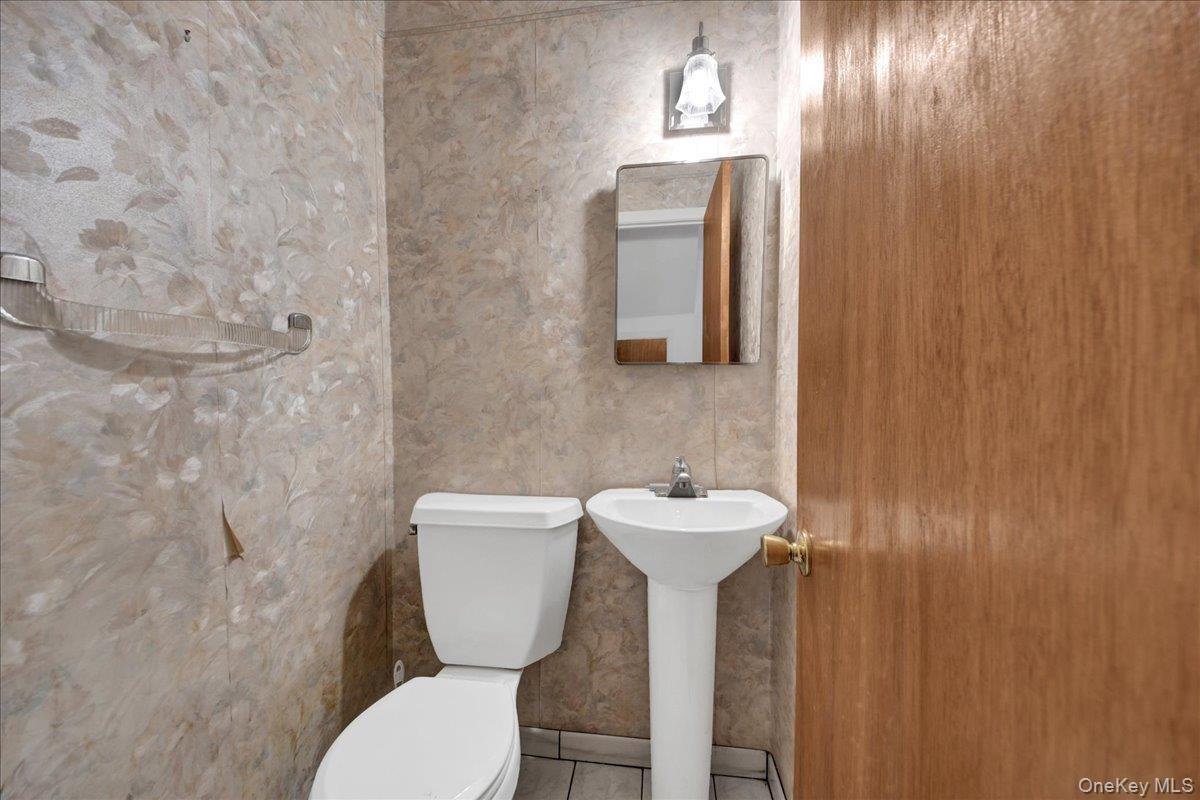 1/2 bath on first level