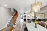 Dining area & stairs going up to 3 bedrooms