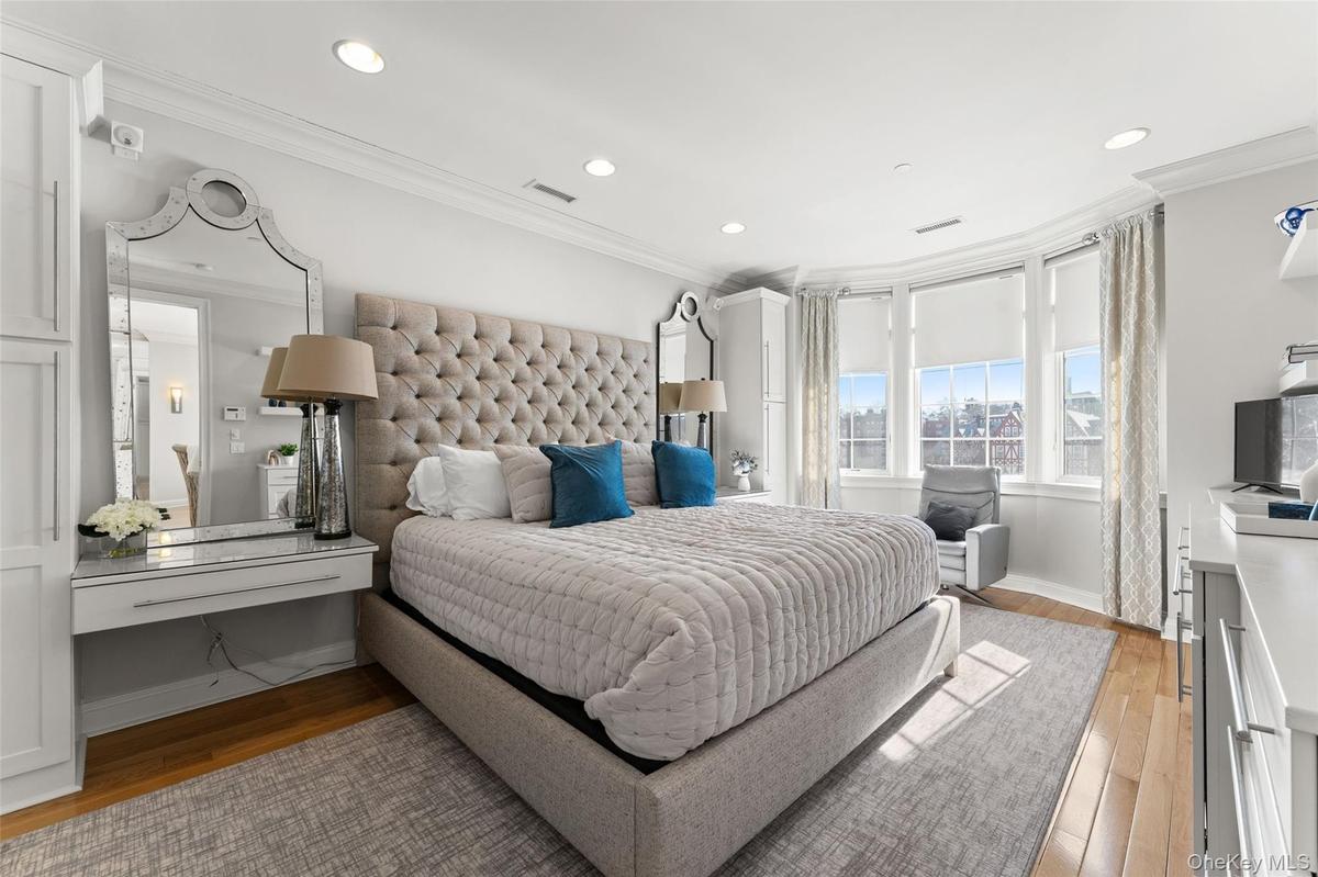 Primary bedroom enclave with walk-in closet and ensuite. bathroom.