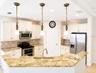 Kitchen with new double oven.