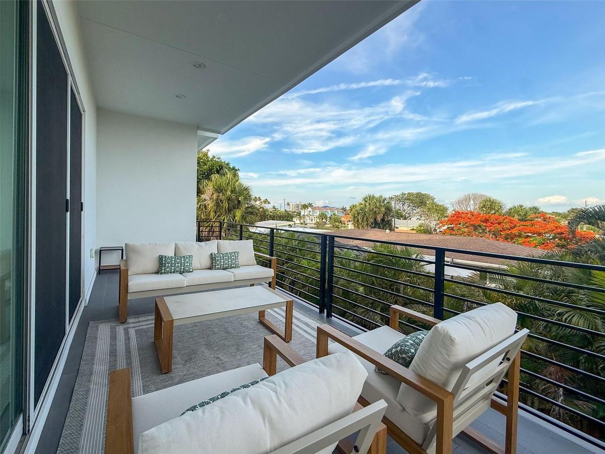 Rear balcony water views