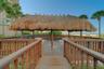 Tiki deck area with seating