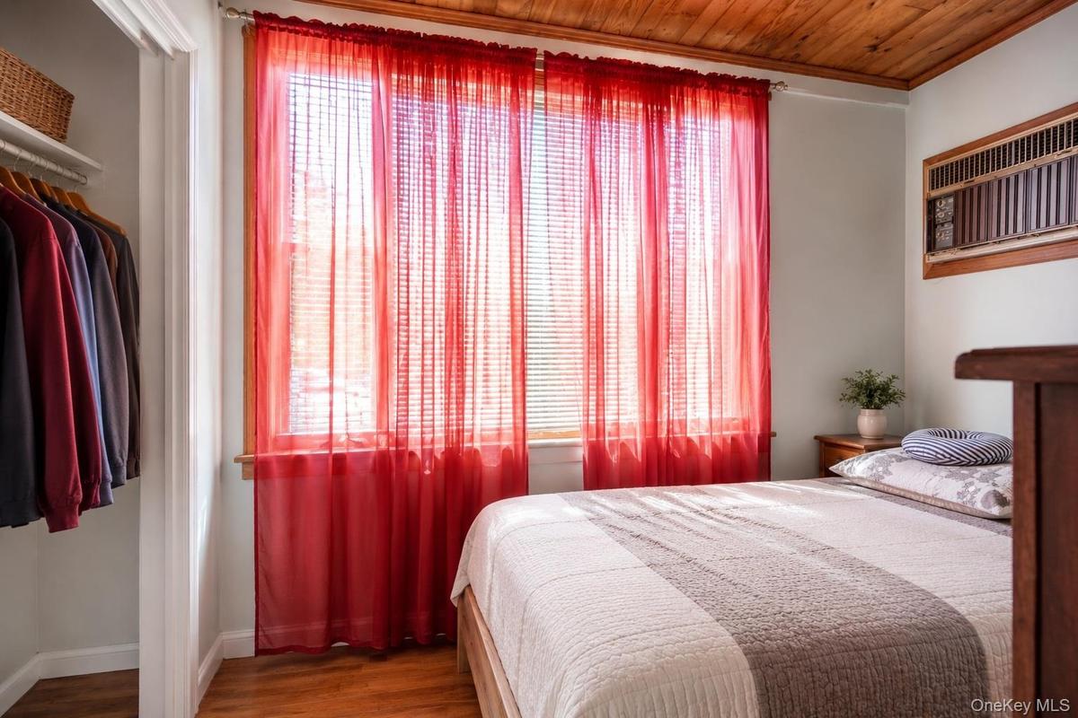Wood-finish flooring throughout