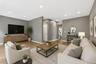 Virtually staged living room