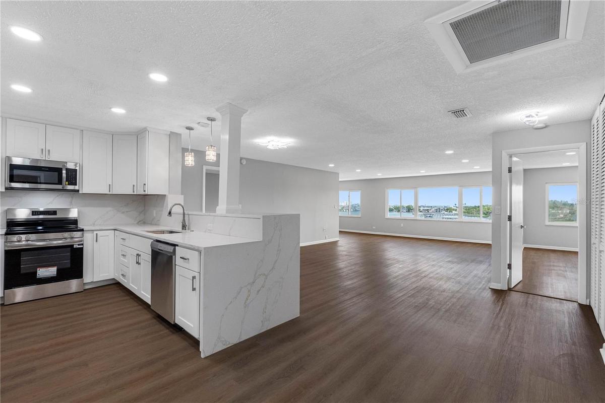 Kitchen/Dining/Living