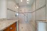 Stunning shower area in primary suite.