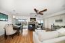 Open floor plan .