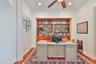 beautiful solid wood built in cabinets and shelving
