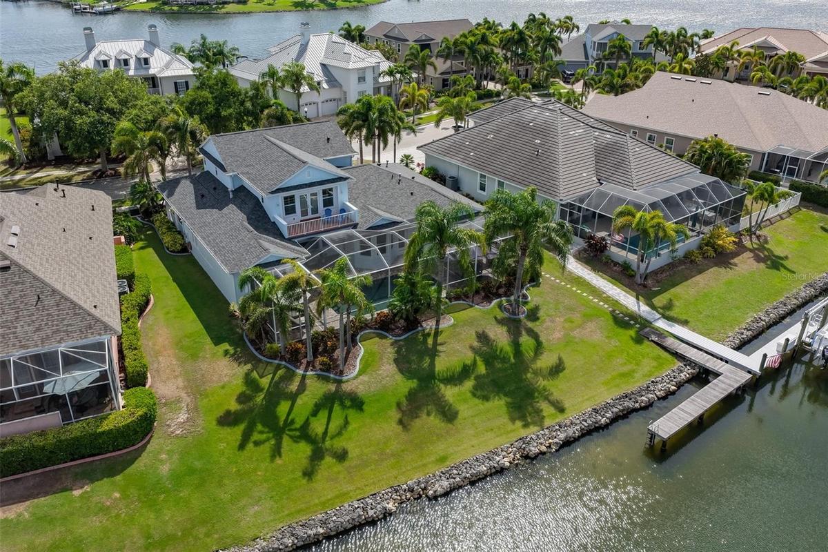 aerial view from back