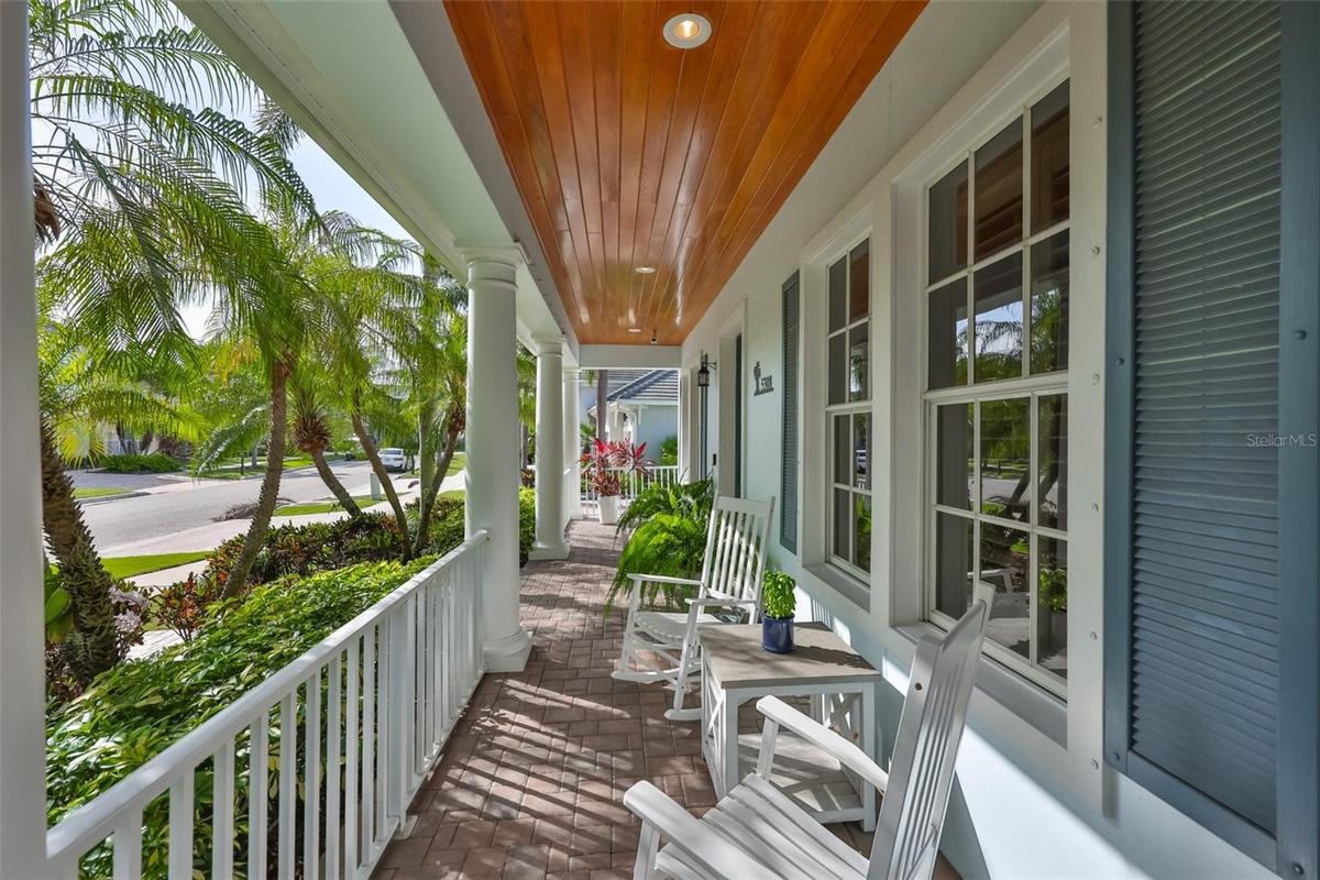 plenty of room for seating on front porch