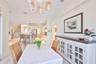 breakfast room with beadboard inset detail