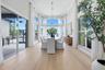 Dining Room is Surrounded by Windows with Bay Views