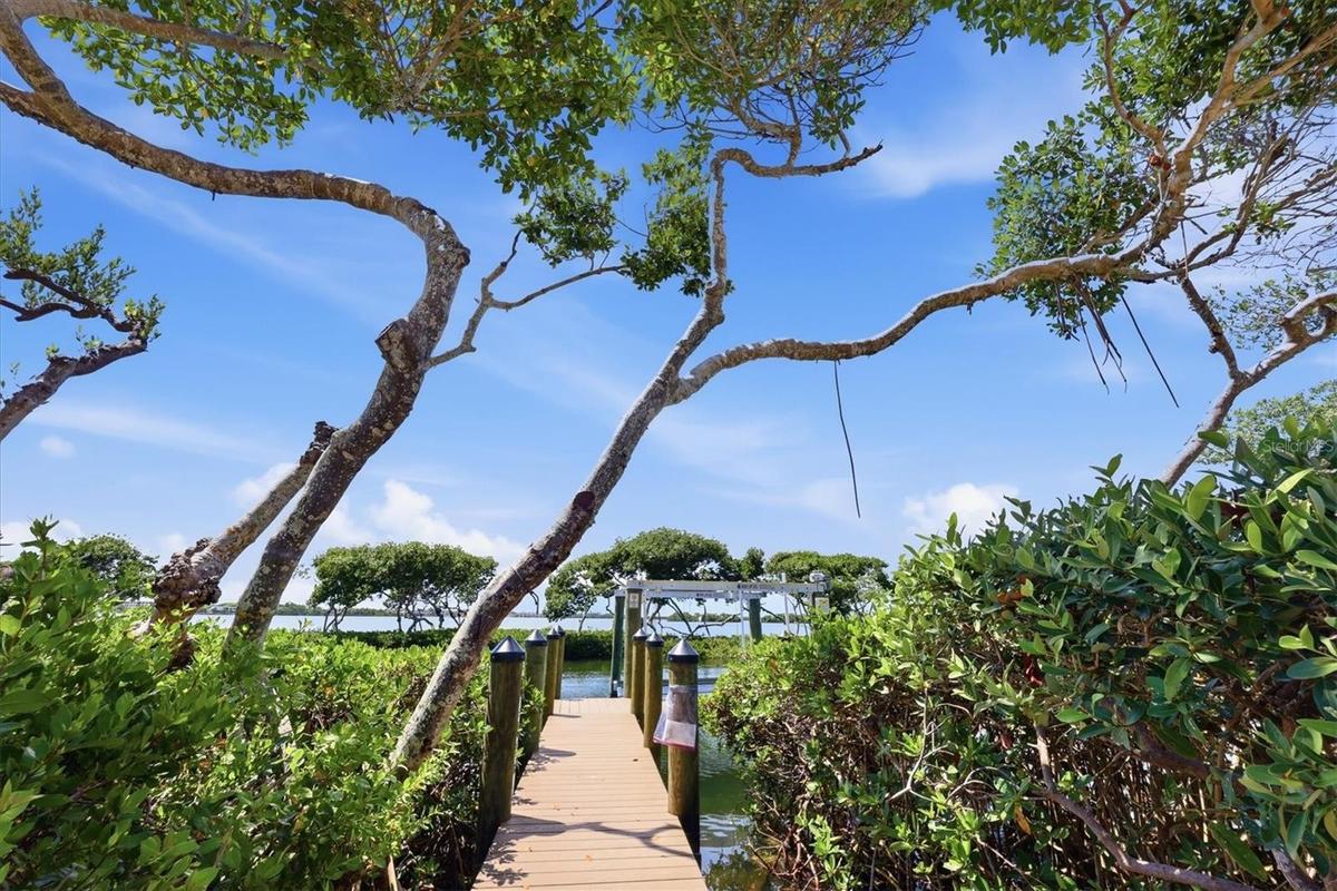 View and Walkway to Your New 10,000 lb. boatlift