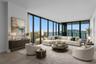 Virtually staged living room