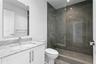 Ensuite bathroom in second bedroom and just off the office/study/den flexible space