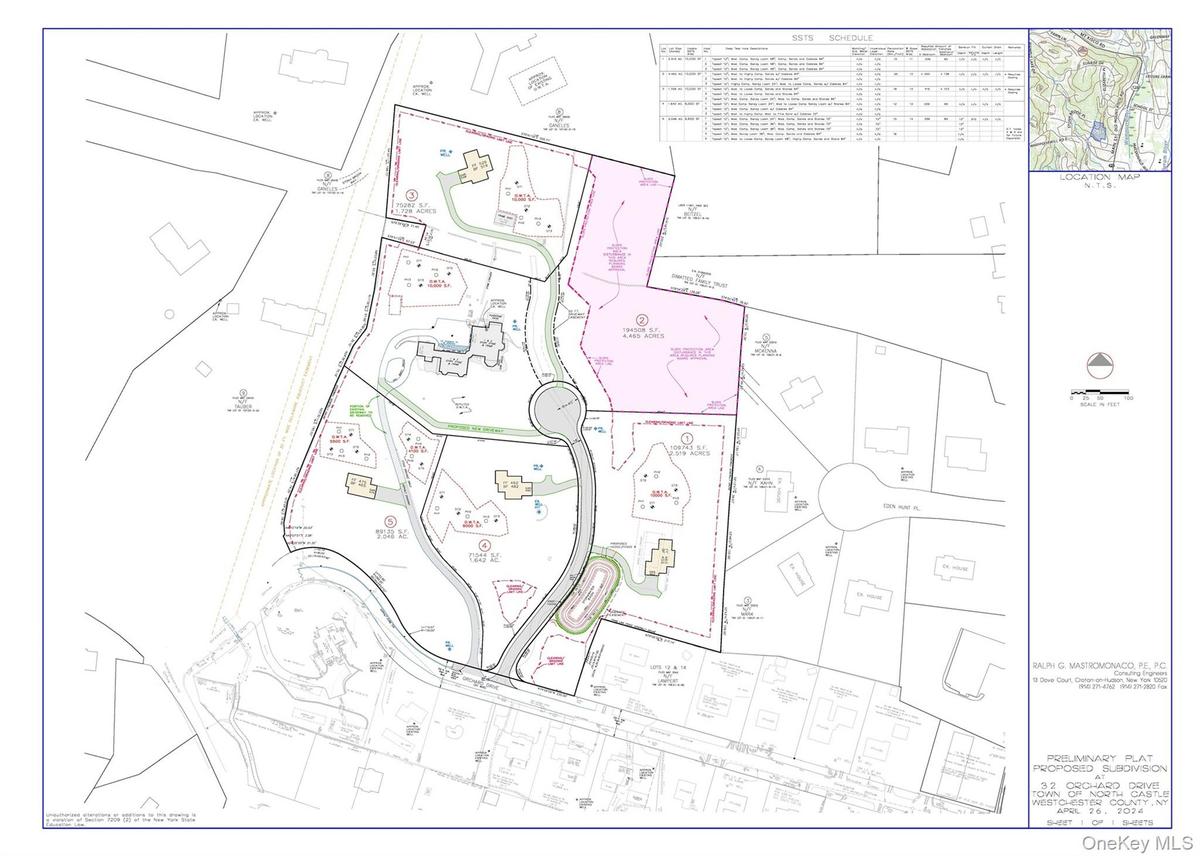 Map of parcels
