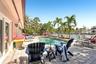Heated pool area