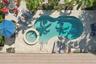 Aerial view of the pool