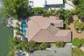 Aerial view of the house
