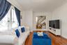 Living Room with High Ceilings