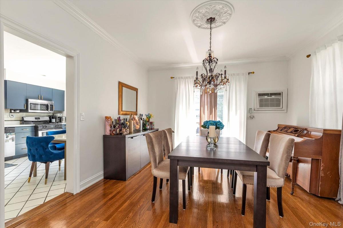 Formal Dining Room with Sliders to Deck