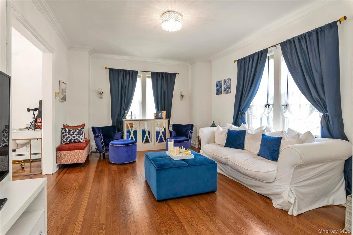 Living Room with High Ceilings