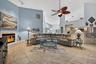 Open airy floor plan accentuated by an elegant coastal palette