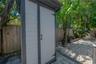 Outdoor detached half bath for the pool