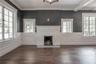Living room and gas fireplace (unfurnished)