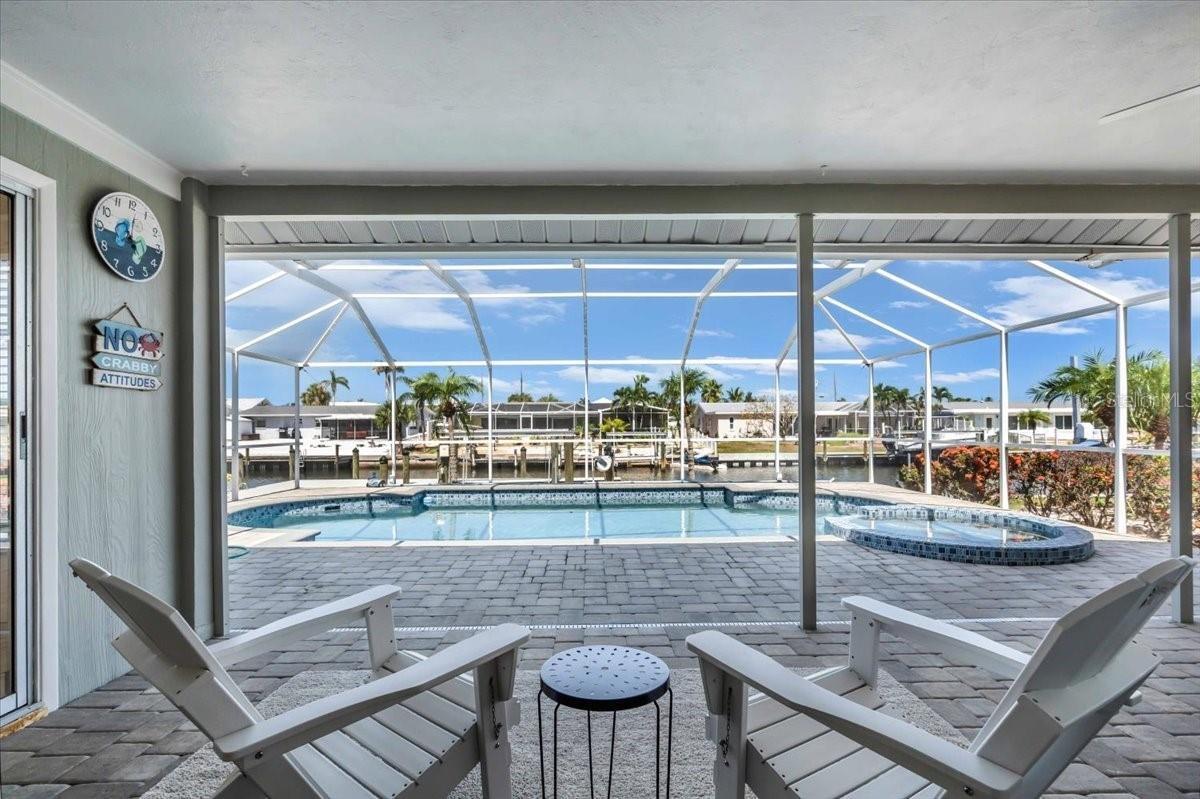 Covered Lanai off of Kitchen | 3816 ROYAL PALM DR, BRADENTON, FL 34210