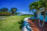 Fully Fenced in Back Yard with Black aluminum fencing