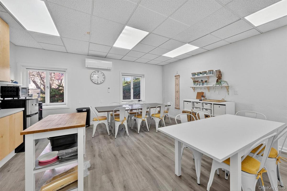 Break area with kitchenette.