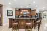 Kitchen and wet bar in game room