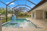Gorgeous Pool/spa with Travertine stones.