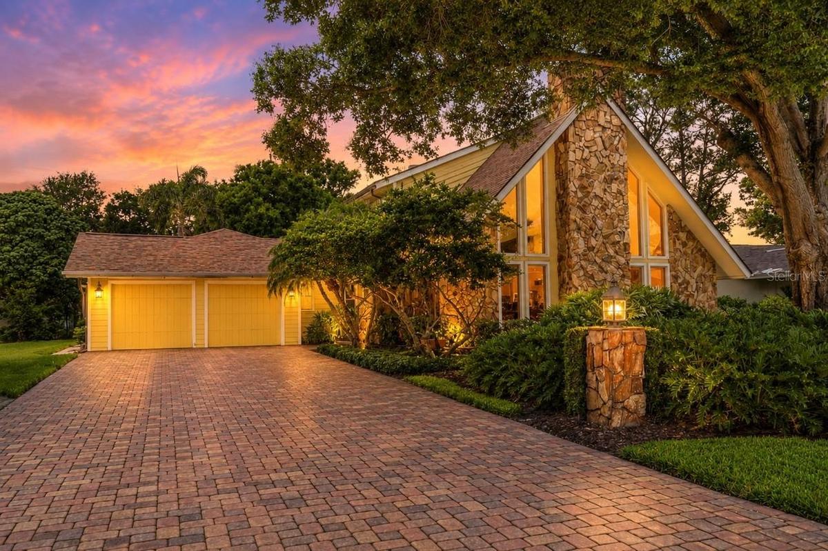 Twilight Driveway
