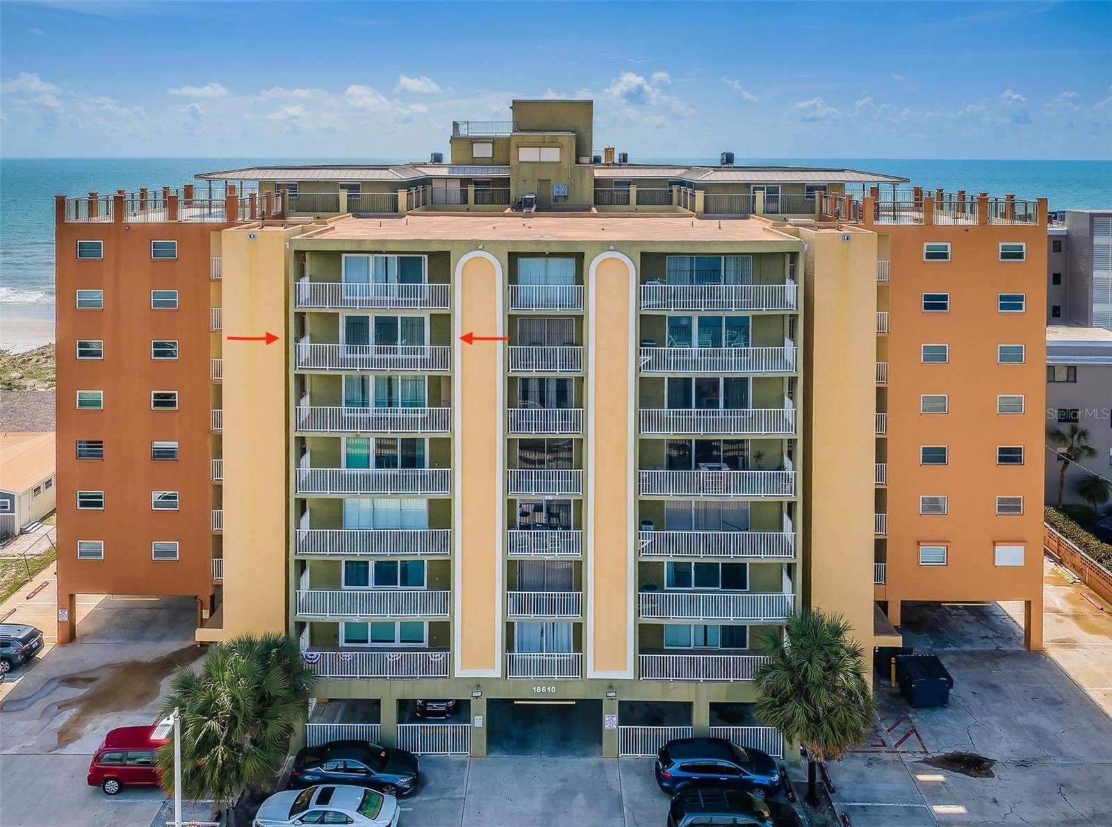 6th Floor Unit directly on the beach - never cross the road to get to the beach- with an amazing view of the sunrise and Intercoastal waterways.