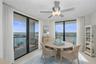 Virtually Staged - Dining area with views of the Intercoastal