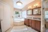 Spa tub & double vanity