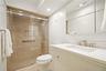 Hall bathroom with walk-in shower