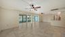 Open concept floor plan.  Kitchen to the right.