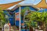 Casual dining inside and out.